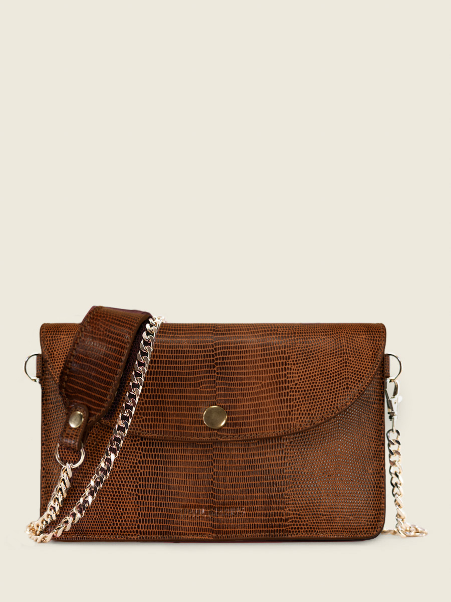 foto-vista-frontale-borsa-pochette-in-pelle-marrone-bertille-1960-paul-marius-w44-l-l
