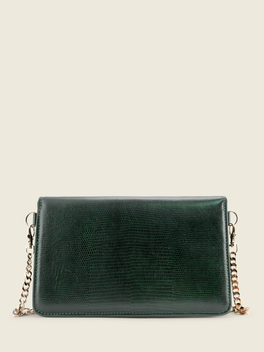 foto-vista-dietro-borsa-pochette-in-pelle-verde-bertille-1960-paul-marius-w44-l-dg