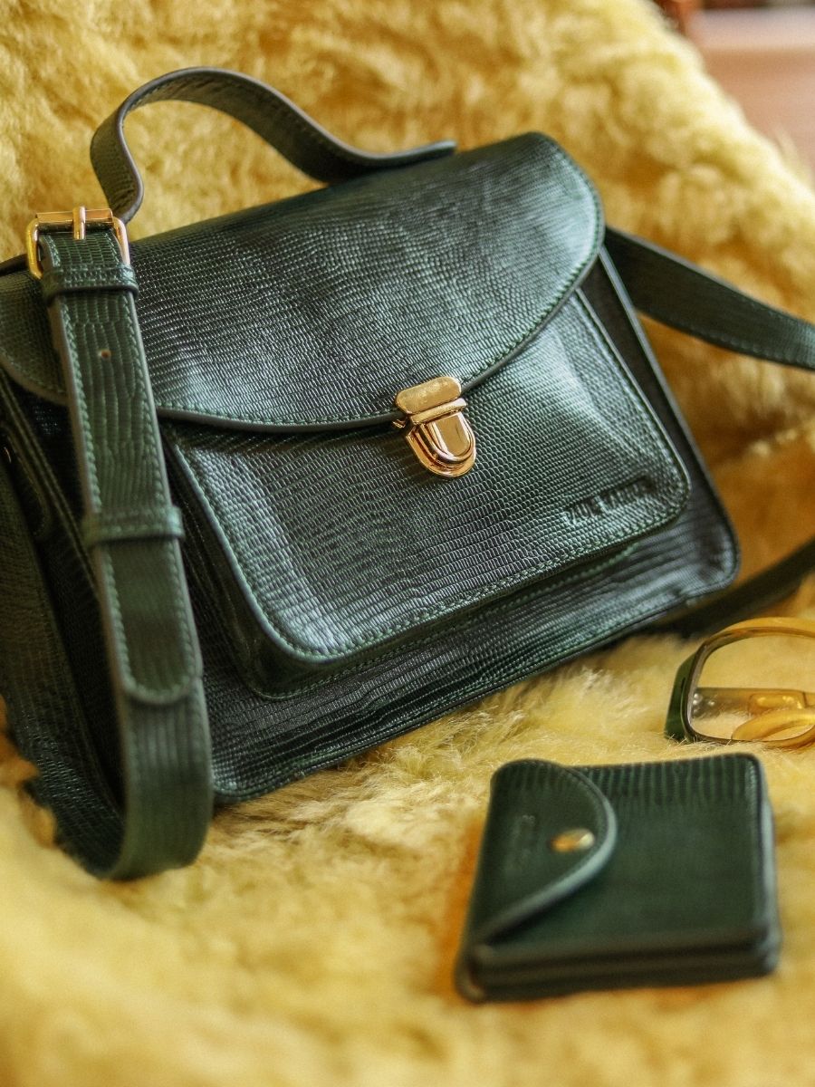 foto-vista-borsa-a-mano-in-pelle-verde-mademoiselle-george-1960-paul-marius-w05-l-dg