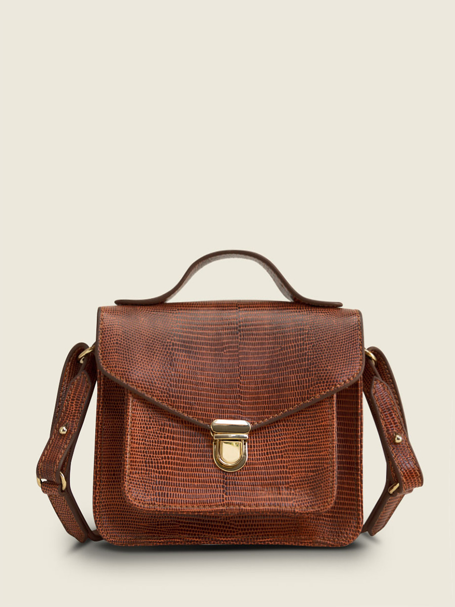 foto-vista-frontale-borsa-a-mano-in-pelle-marrone-mademoiselle-george-xs-1960-paul-marius-w05xs-l-l
