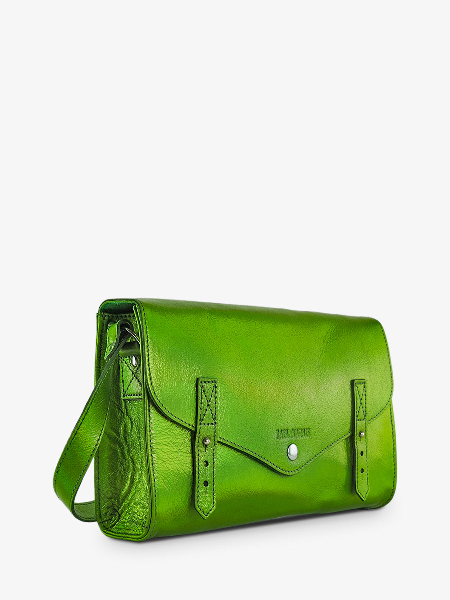 foto-vista-laterale-borsa-a-tramoggia-in-pelle-donna-verde-lindispensable-absinthe-paul-marius-w08-gr-b