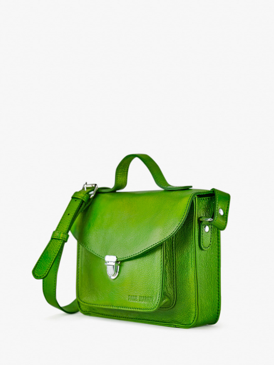 foto-vista-laterale-borsa-a-tramonto-in-pelle-donna-verde-mademoiselle-george-assenzio-paul-marius-w05-gr-b