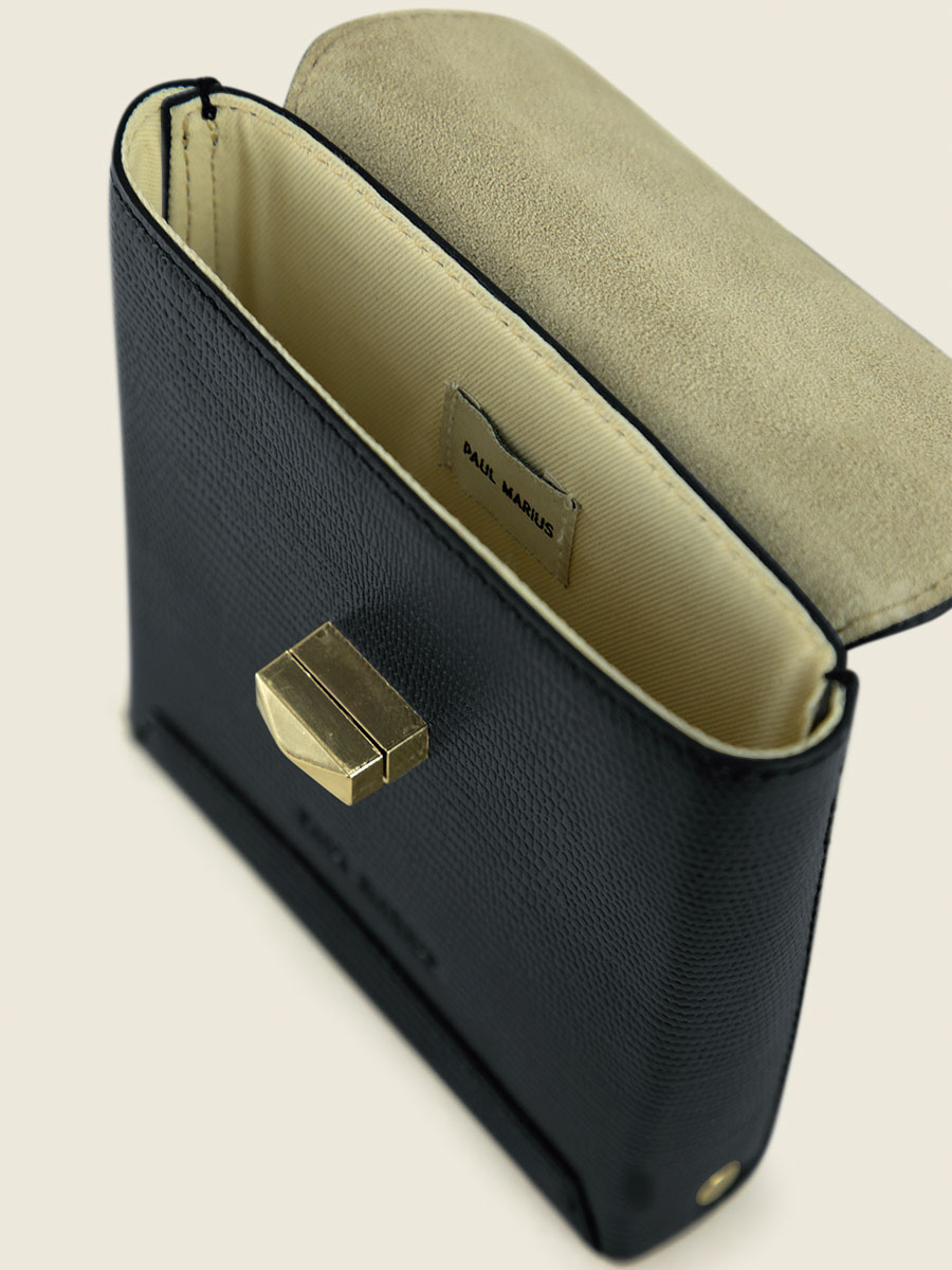 foto-vista-interna-borsa-telefono-in-pelle-nera-corvino-agathe-1960-paul-marius-m70-l-b