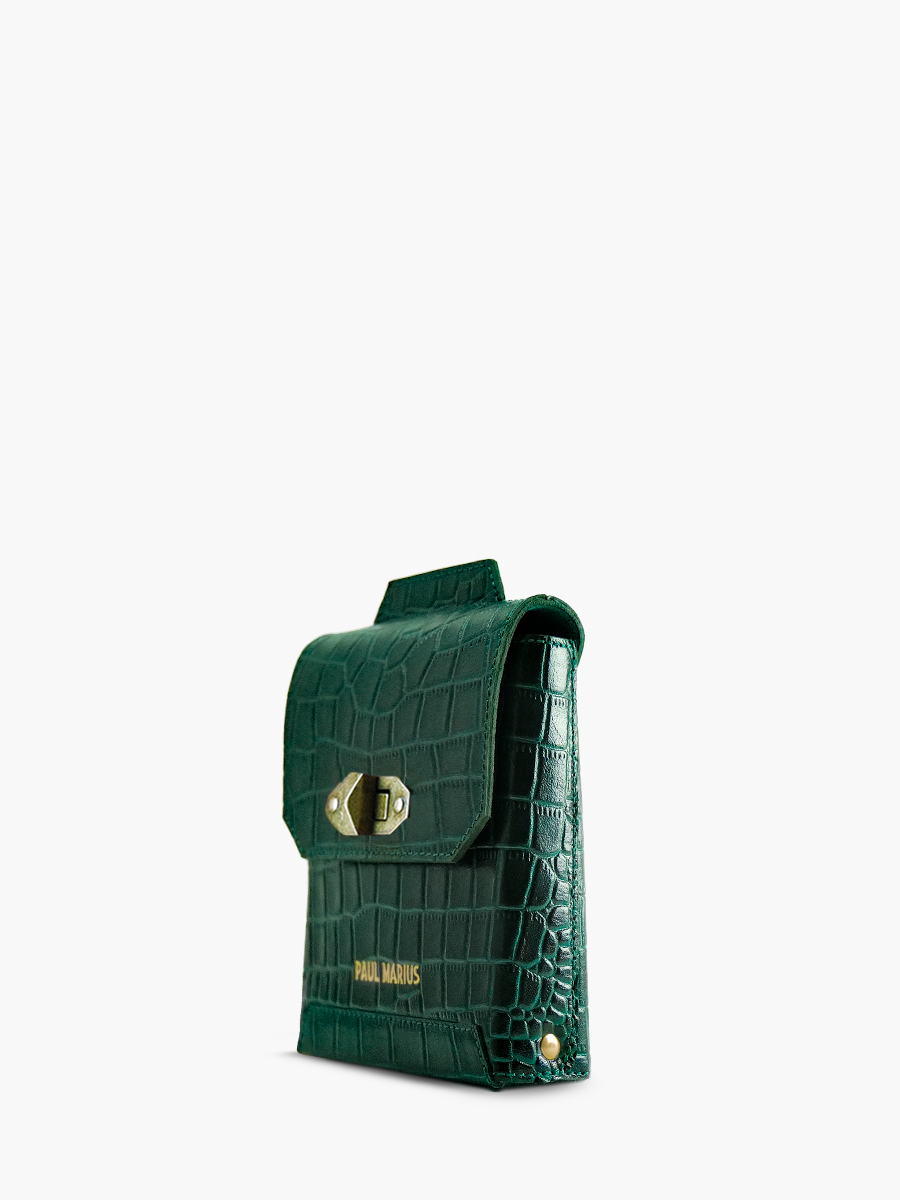 foto-vista-posteriore-borsa-portatelefono-in-pelle-donna-agathe-alligator-verde-paul-marius-m70-a-dg