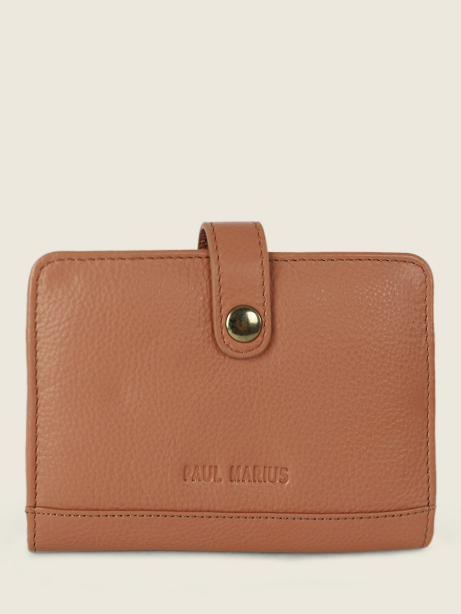foto-vista-frontale-portafoglio-in-pelle-marrone-jeanne-art-deco-caramel-paul-marius-m34-ad-ca