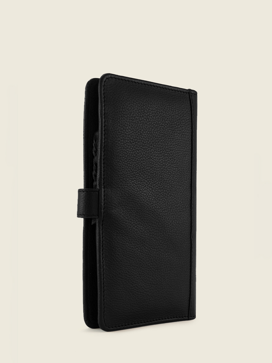 foto-vista-laterale-portafoglio-in-pelle-nera-charlotte-n2-art-de-co-nera-paul-marius-m67-ad-b