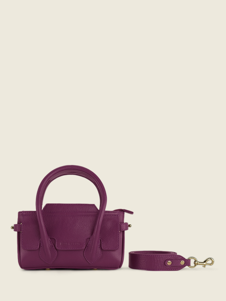 foto-vista-frontale-mini-borsa-a-mano-in-pelle-viola-madeleine-xs-art-deco-zinzolin-paul-marius-w31xs-ad-zi