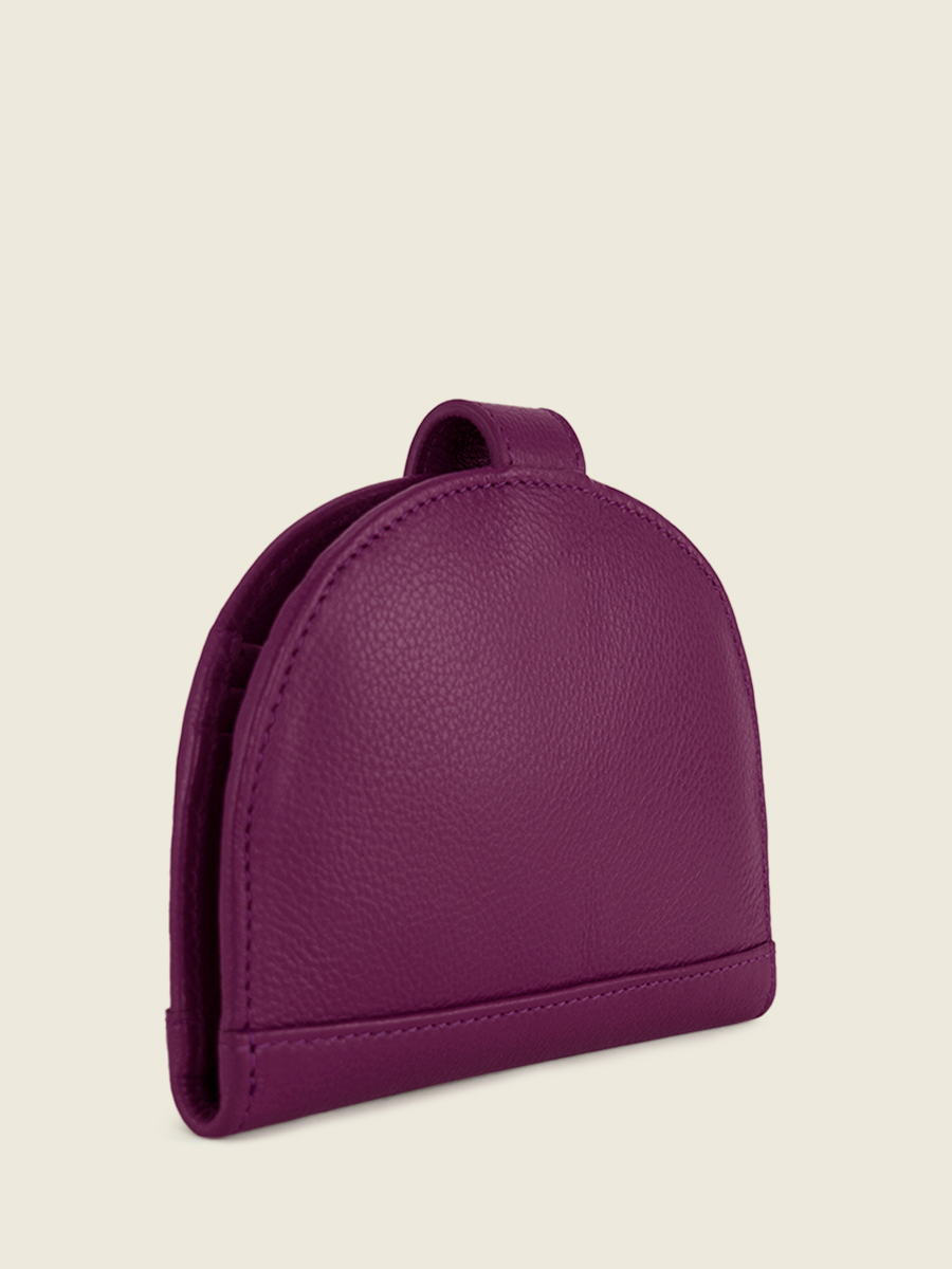 foto-vista-laterale-portafoglio-in-pelle-viola-manon-n2-art-deco-zinzolin-paul-marius-m33-ad-zi