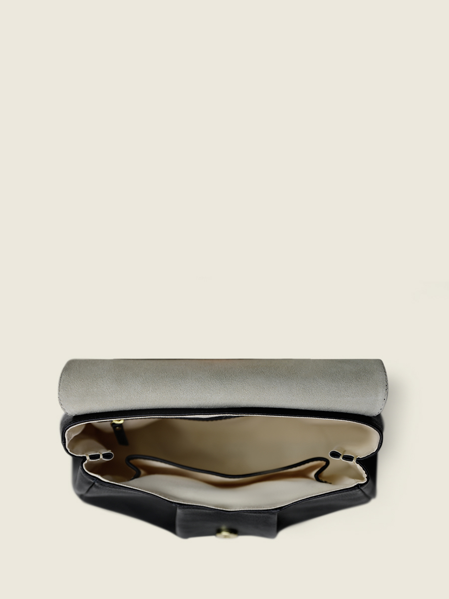 foto-vista-posteriore-borsa-a-tramoggia-in-pelle-nera-suzon-m-art-deco-nera-paul-marius-w25m-ad-b