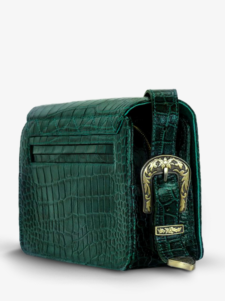 foto-vista-laterale-borsa-a-spalla-in-pelle-donna-lebaguette-alligator-verde-paul-marius-w29-a-dg