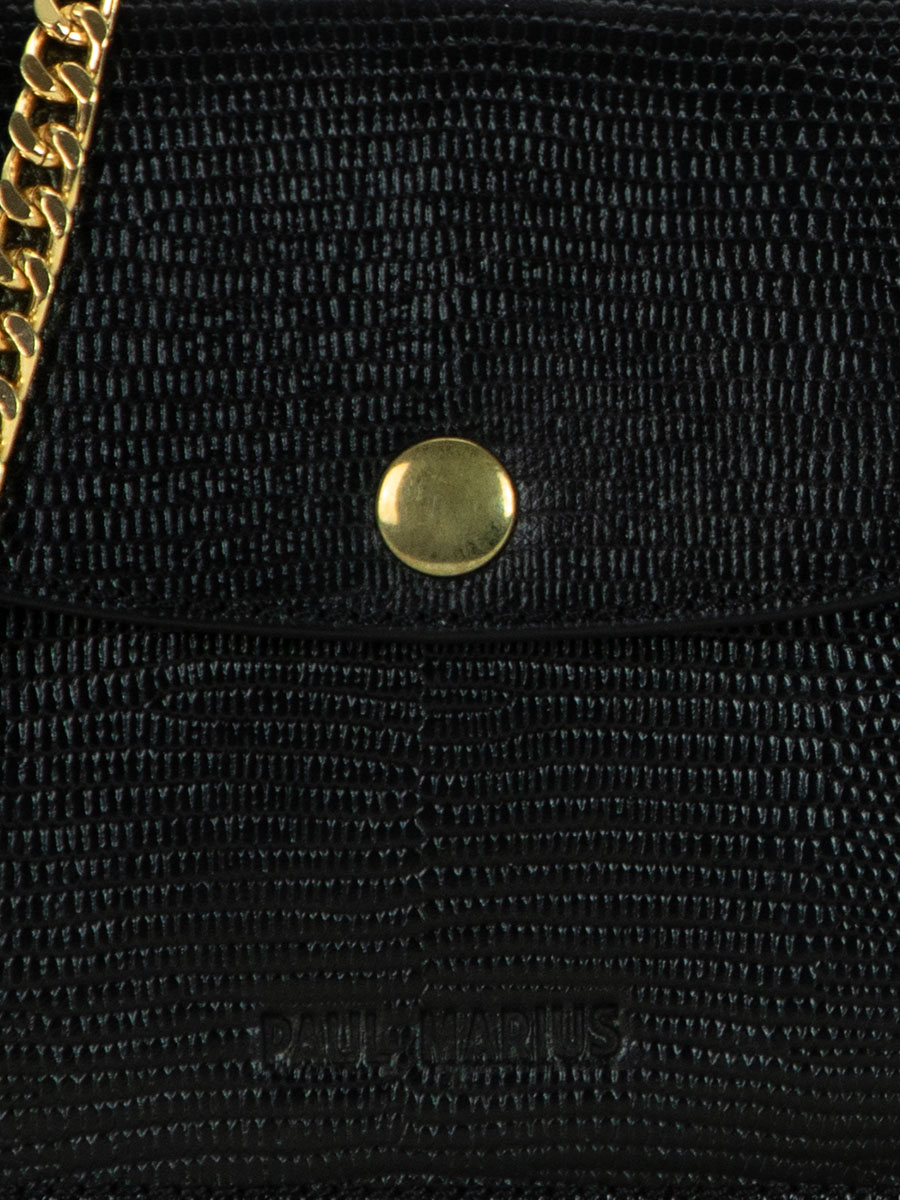 foto-vista-zoom-materiale-borsa-pochette-in-pelle-nera-bertille-1960-paul-marius-w44-l-b