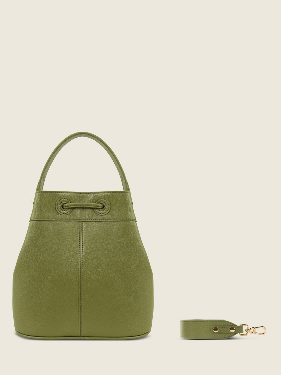 borsa-a-secchiello-in-pelle-capucine-verde-oliva-vista-posteriore-w39-gr-o