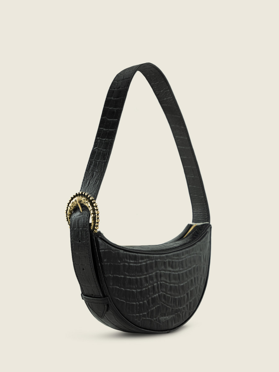 foto-vista-dietro-borsa-a-mezza-luna-in-pelle-nera-celeste-heritage-nero-corvino-paul-marius-w50-cr-b