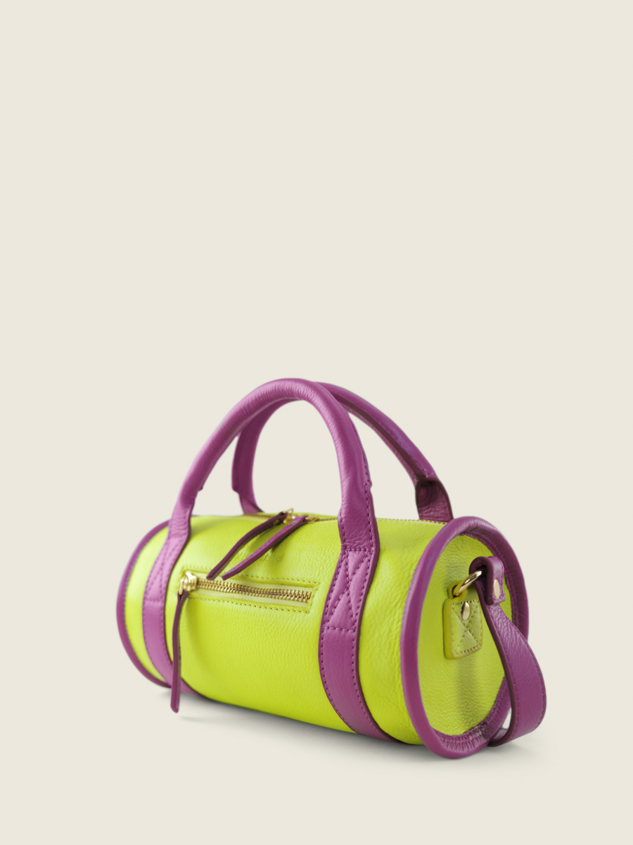 foto-vista-posteriore-mini-borsa-a-mano-in-pelle-verde-viola-charlie-sorbet-pomme-cassis-paul-marius-w30-sb-lgr-p