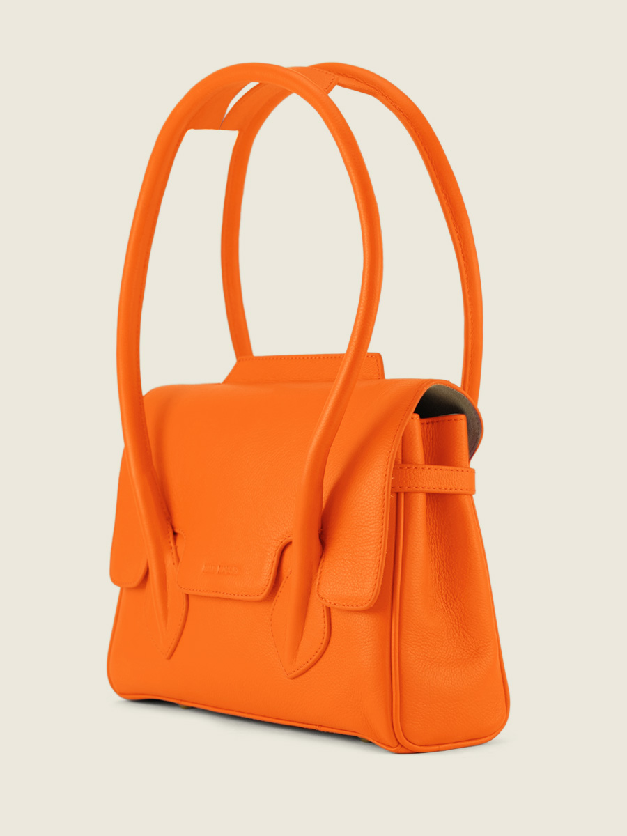 foto-vista-lato-borsa-a-mano-in-pelle-arancione-colette-s-sorbet-mangue-paul-marius-w28s-sb-o