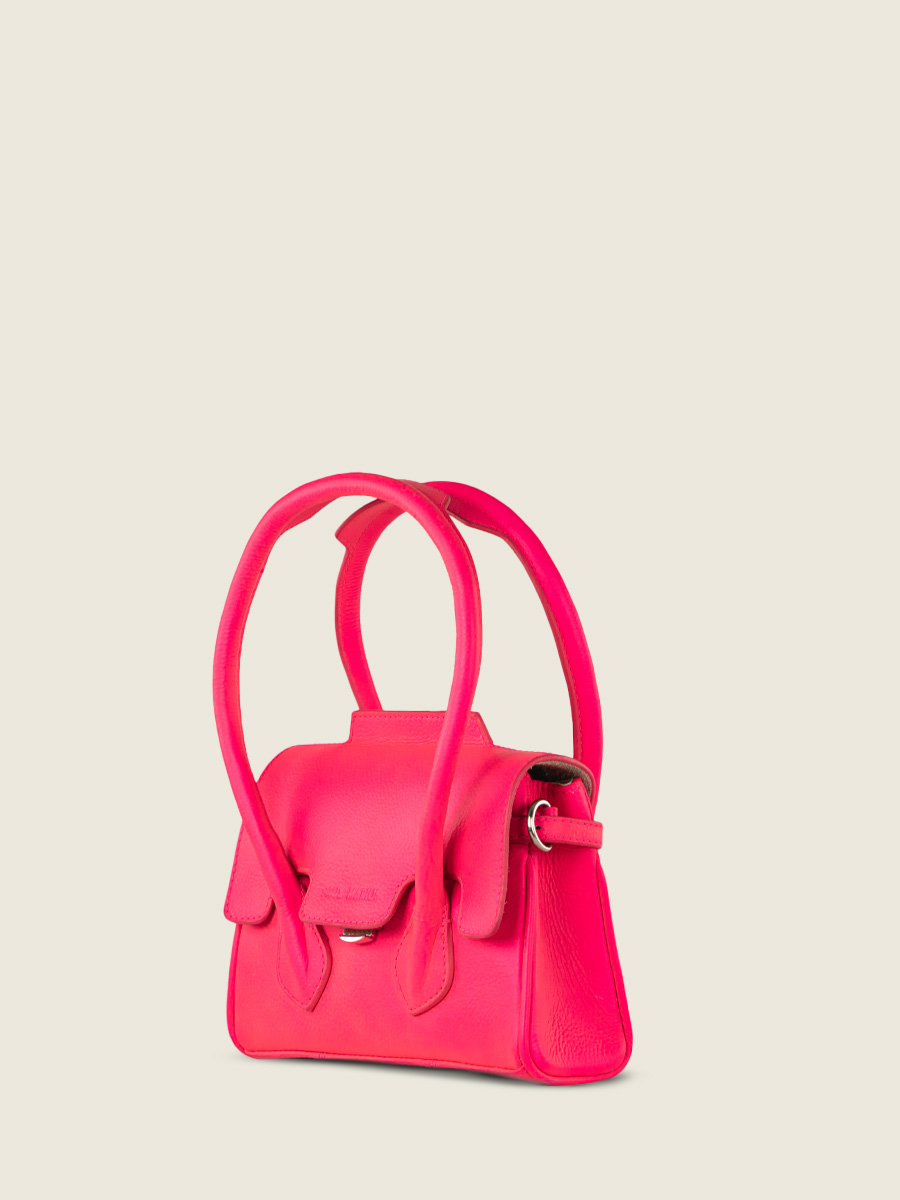 foto-vista-lato-mini-borsa-a-mano-in-pelle-rosa-colette-xs-neon-paul-marius-w28xs-ne-pi