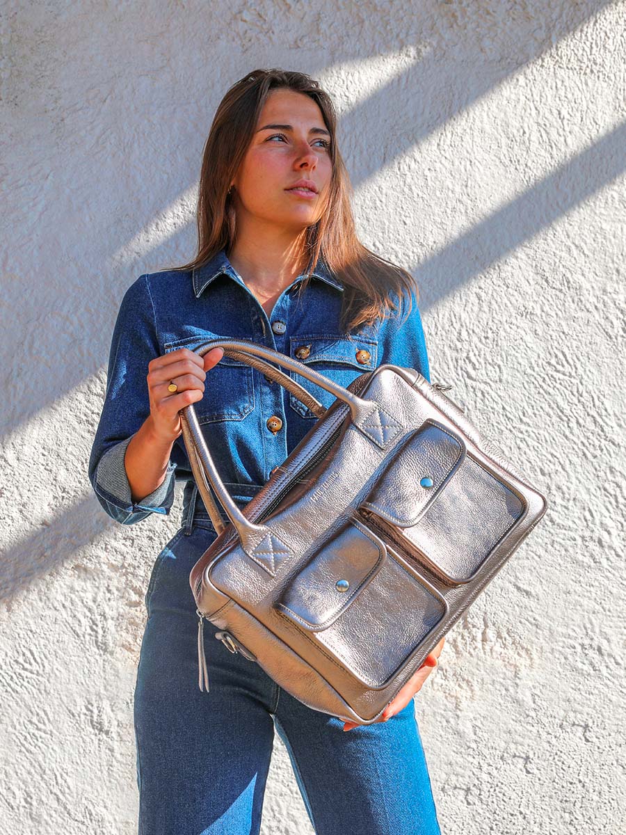 foto-materiale-borsa-a-mano-in-pelle-argento-donna-ledandy-acciaio-paul-marius-w04-gm