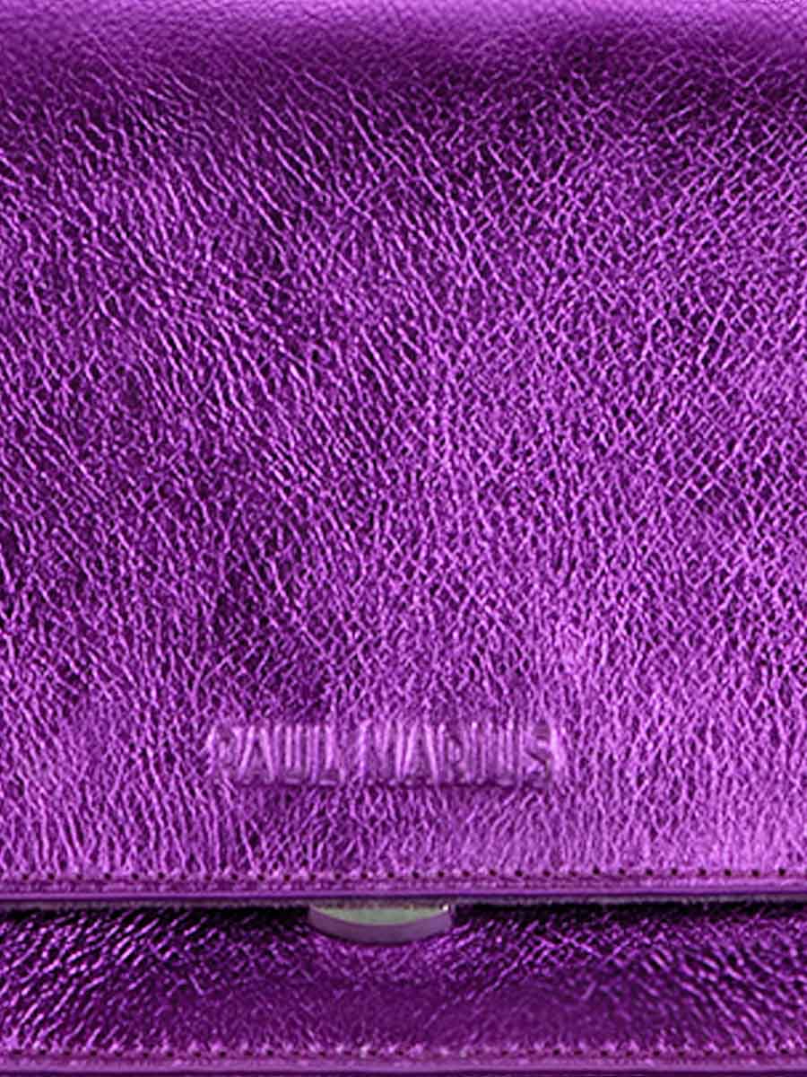 foto-vista-zoom-materiale-borsa-a-tramoggia-in-pelle-viola-metallizzata-diane-s-bonbon-paul-marius-w35s-m-p