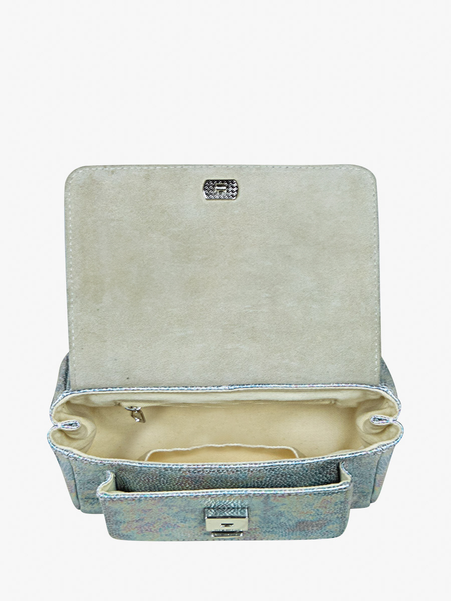 foto-vista-interna-mini-borsa-a-tramoggia-in-pelle-bianca-olografica-diane-xs-granite-paul-marius-w35xs-gra-w