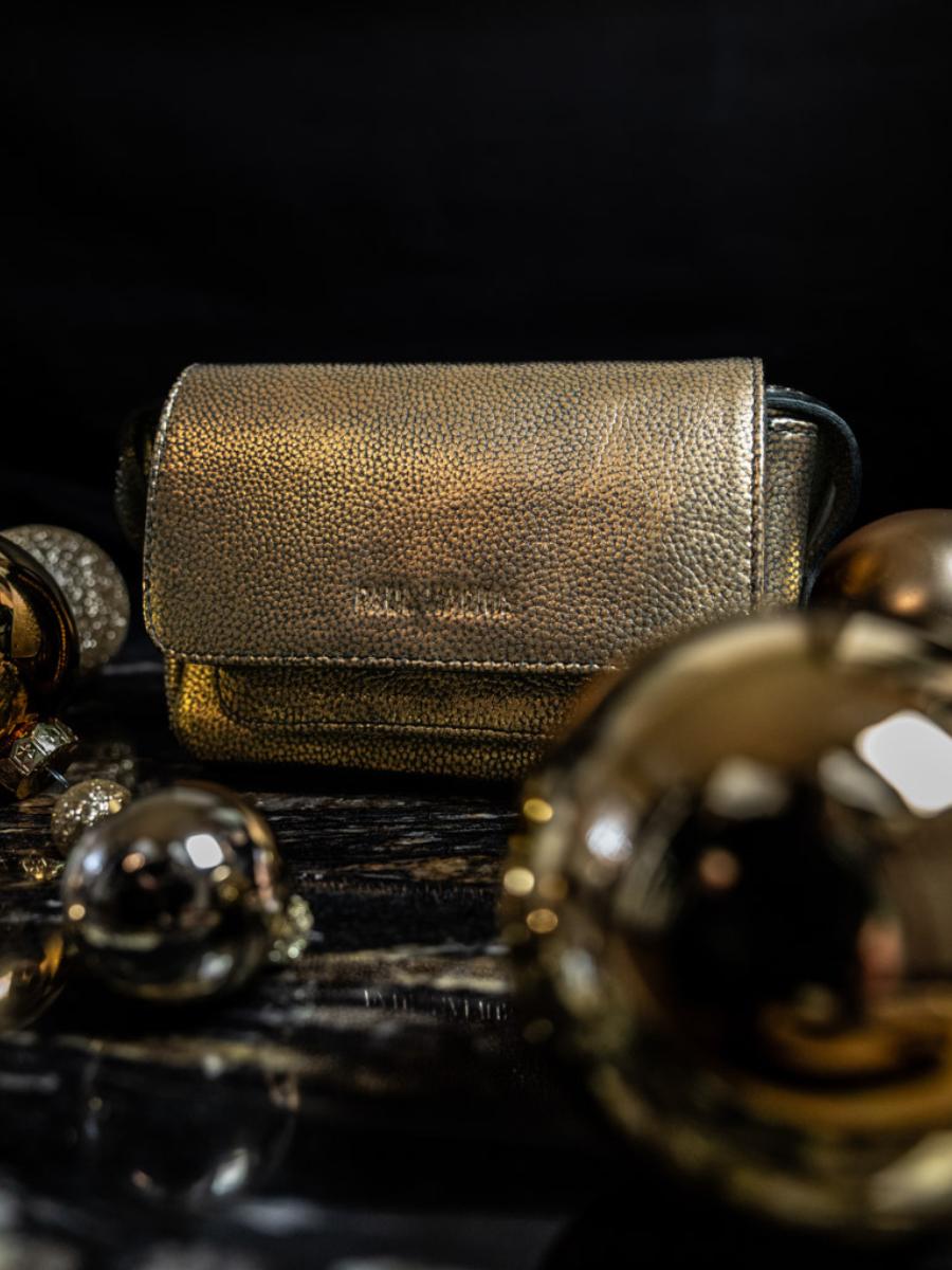 foto-vista-frontale-mini-borsa-a-tracolma-in-pelle-nera-dorata-diane-xs-granite-paul-marius-w35xs-gra-g-b