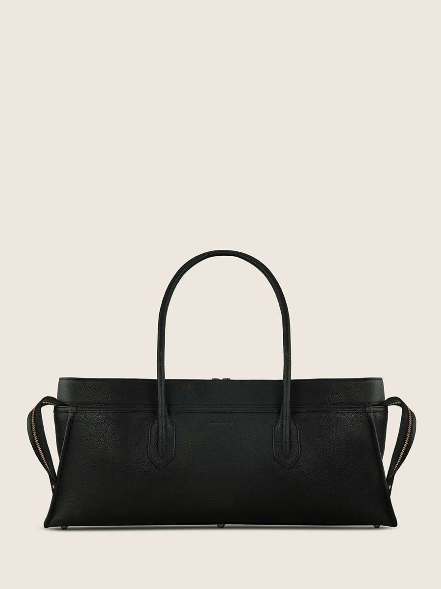 borsa-da-viaggio-eros-ultra-lunga-nera-Carbone-vista-frontale-w52l-bm-b