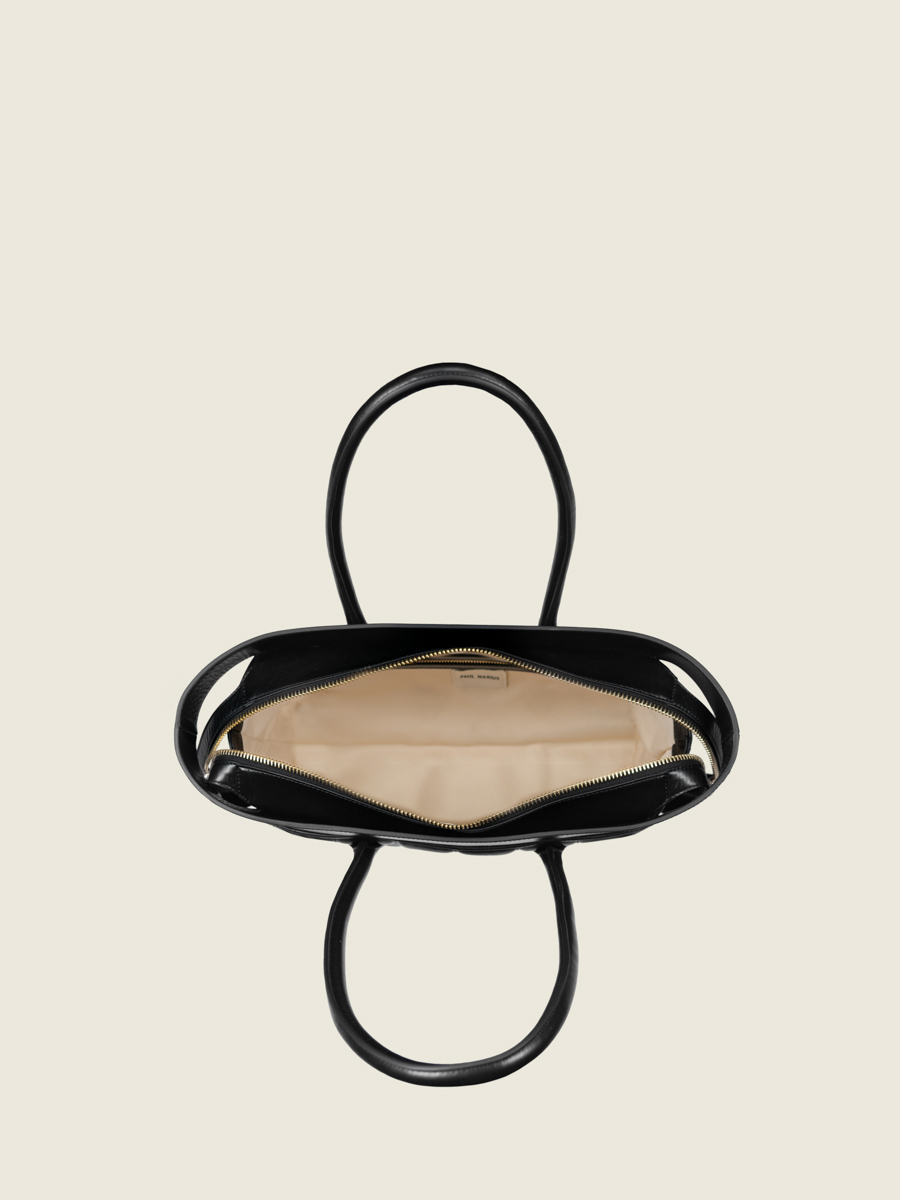 borsa da viaggio borsa a mano imbottita eros selleria nera vista interna w52m mat s b