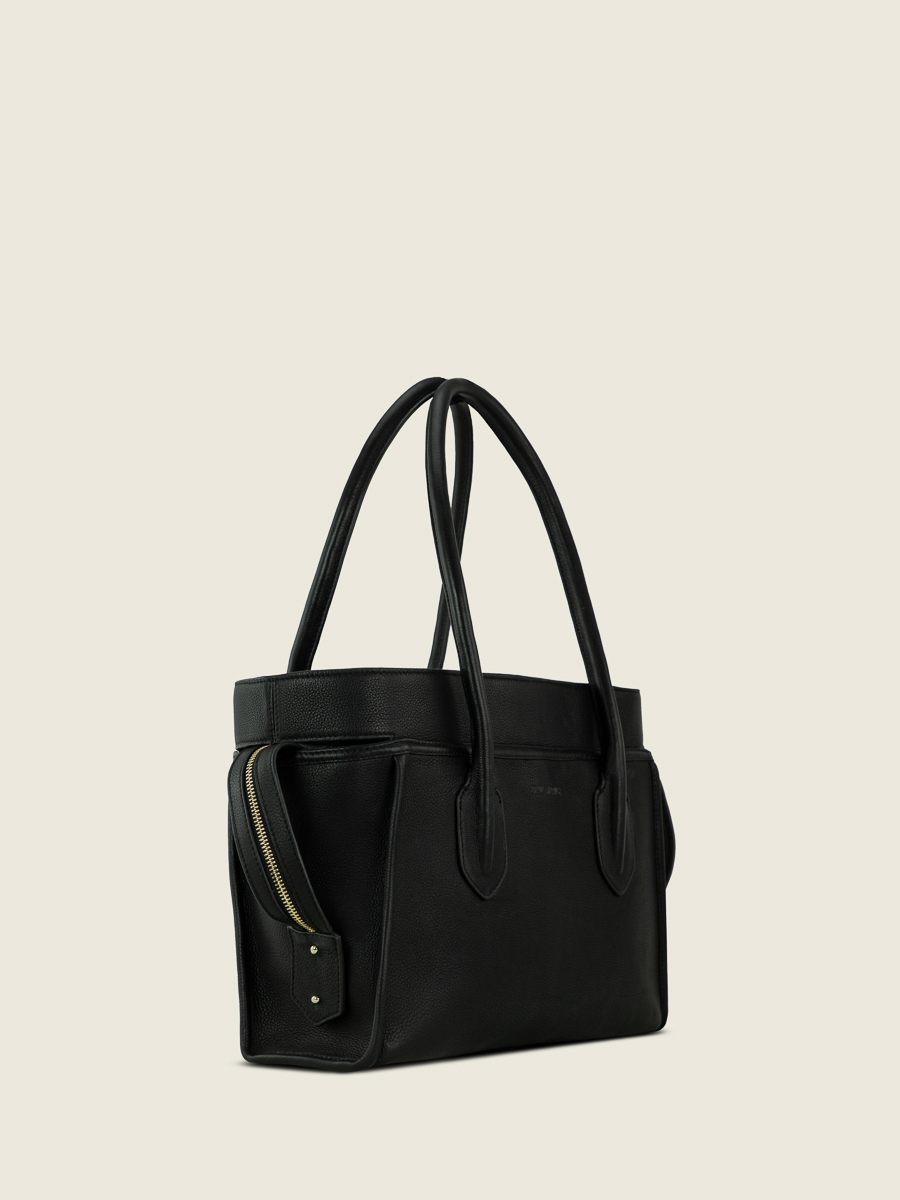 borsa-da-viaggio-borsa-a-mano-eros-m-nero-Charbon-vista-laterale-w52m-bm-b