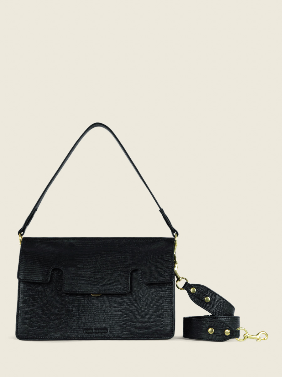 foto-vista-frontale-borsa-baguette-in-pelle-nera-corvino-gabrielle-1960-paul-marius-w42-l-b