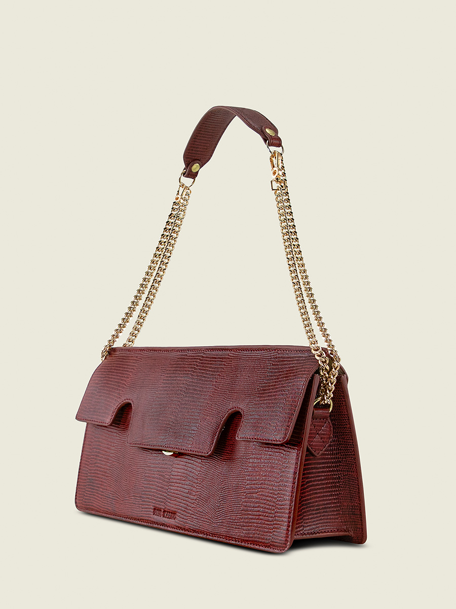 foto-vista-dietro-borsa-baguette-in-pelle-rossa-gabrielle-ultra-long-1960-granata-paul-marius-w42l-l-r