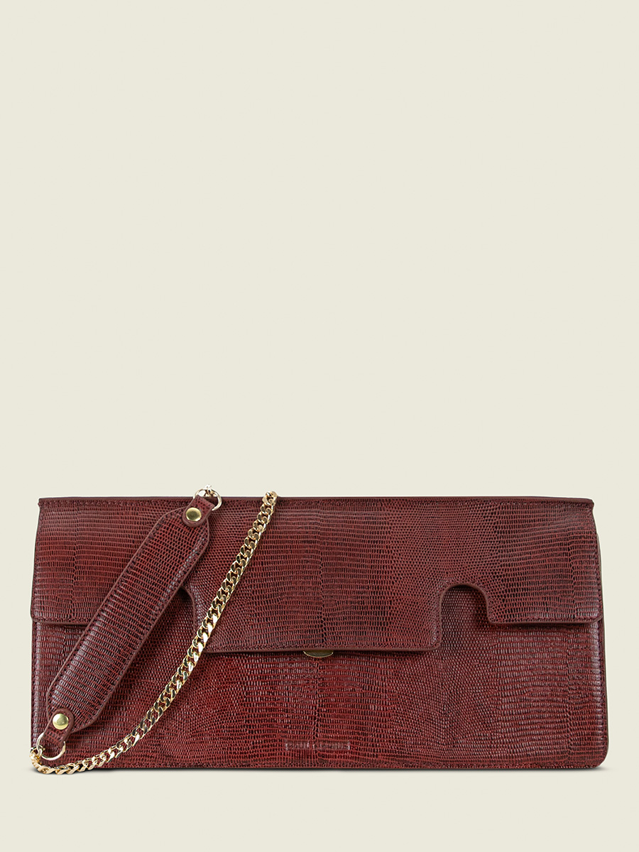 foto-vista-frontale-borsa-baguette-in-pelle-rossa-gabrielle-ultra-long-1960-granata-paul-marius-w42l-l-r