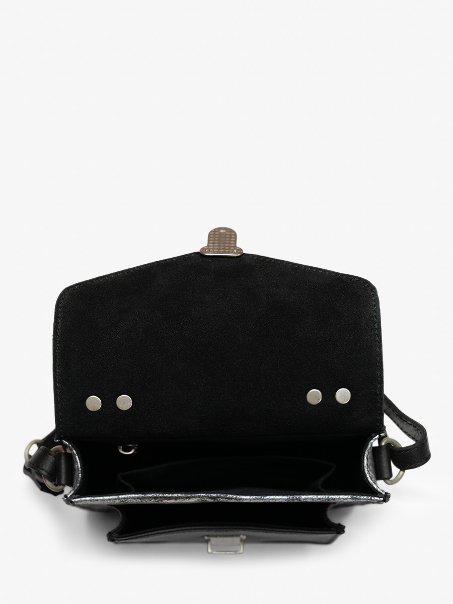 foto-vista-interna-borsa-mano-in-pelle-olografica-mademoiselle-george-xs-galaxie-paul-marius-w05xs-gal