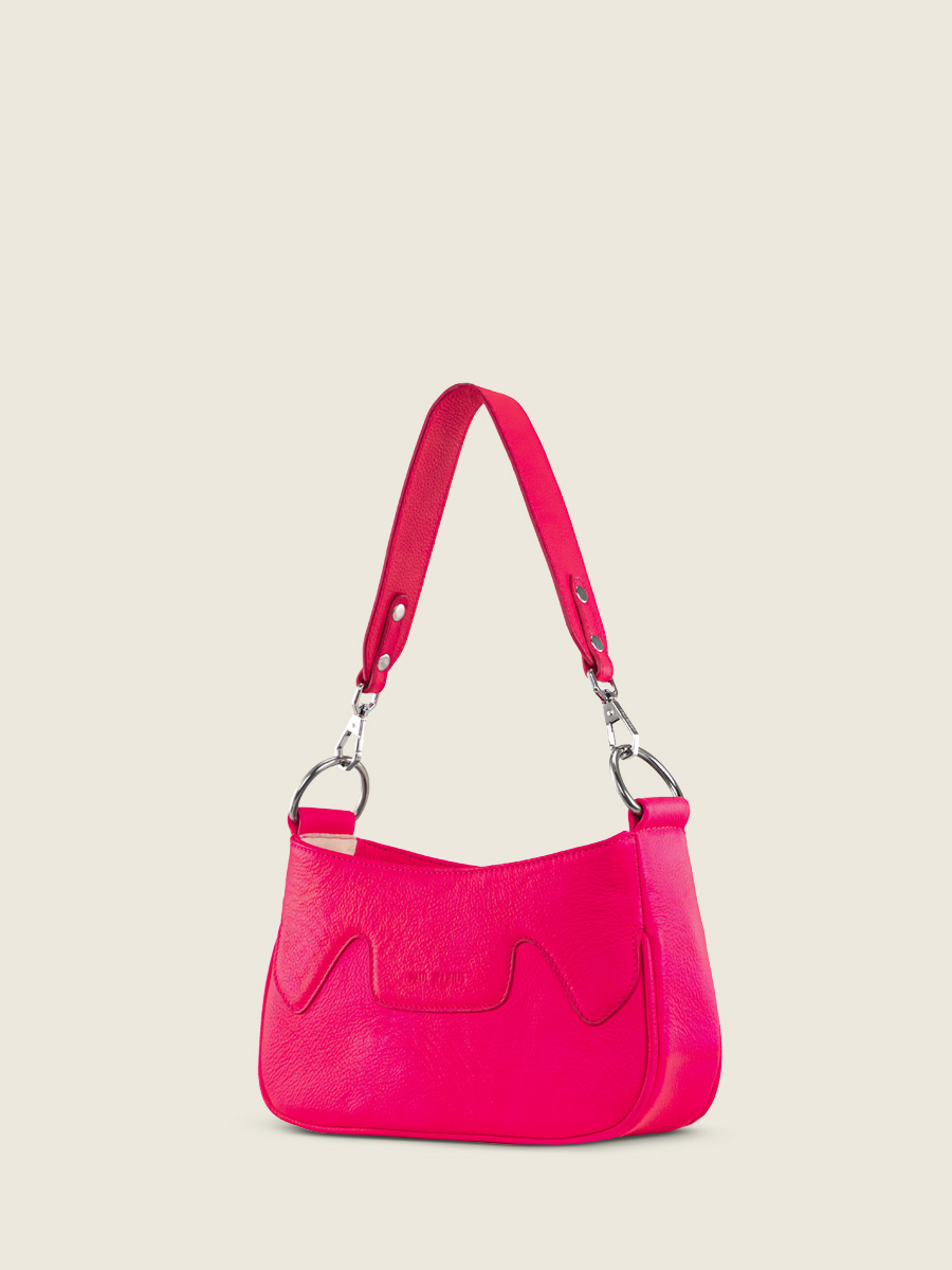 foto-vista-lato-borsa-a-mezzaluna-in-pelle-rosa-garance-neon-paul-marius-w40-ne-pi