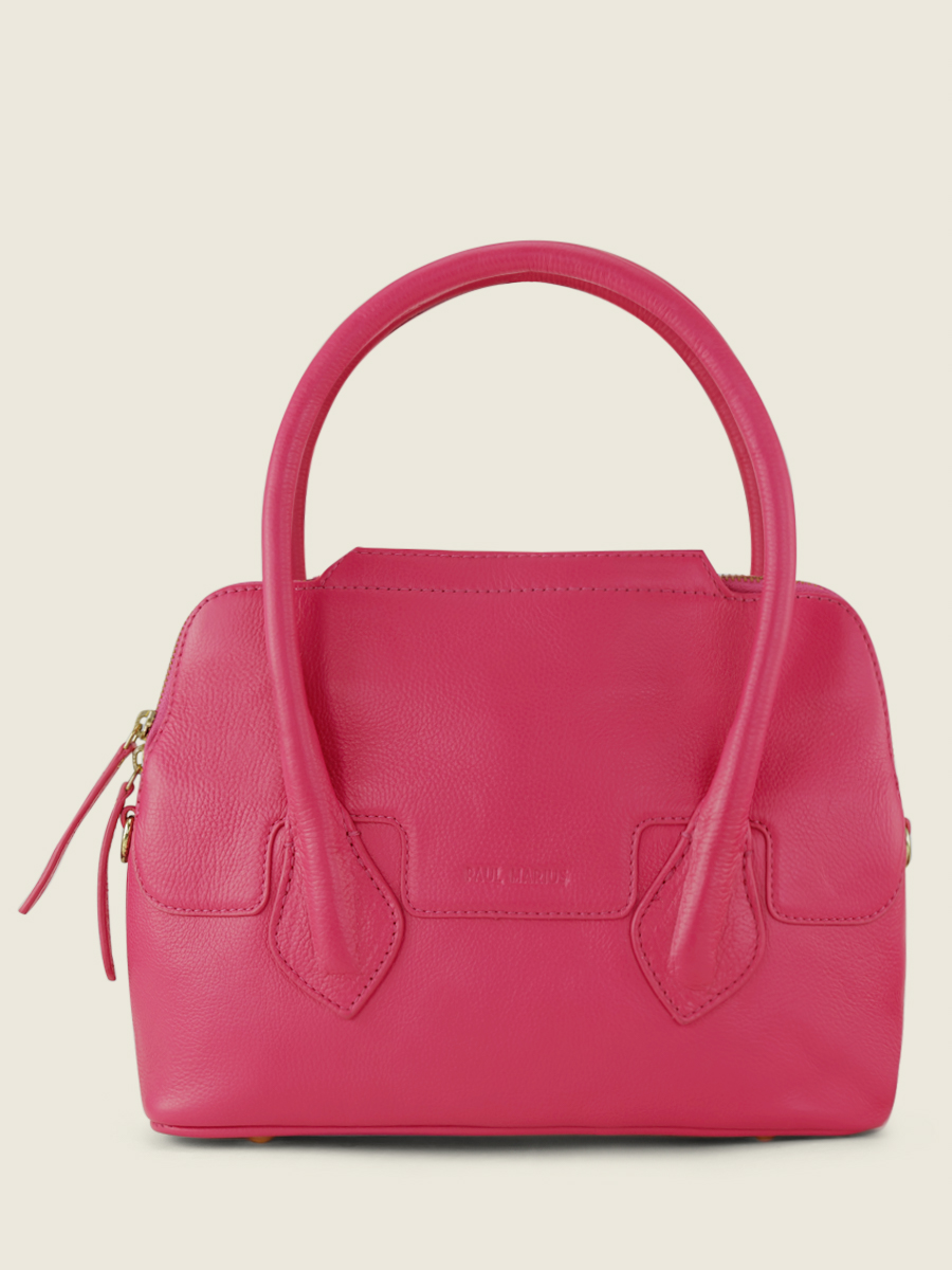 foto-vista-frontale-borsa-a-mano-in-pelle-rosa-gisele-s-sorbet-framboise-paul-marius-w32s-sb-pi
