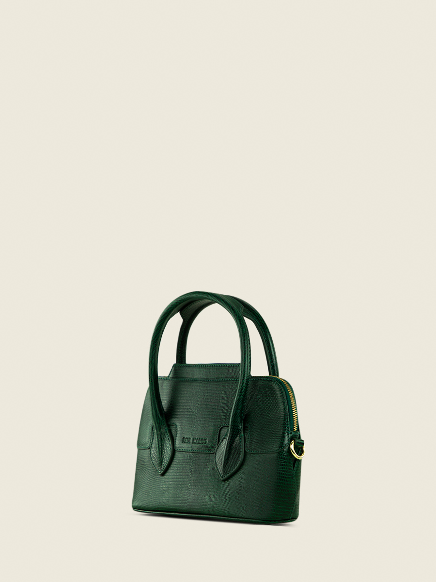foto-vista-laterale-mini-borsa-a-mano-in-pelle-verde-gisele-xs-1960-malachite-paul-marius-w32xs-l-dg