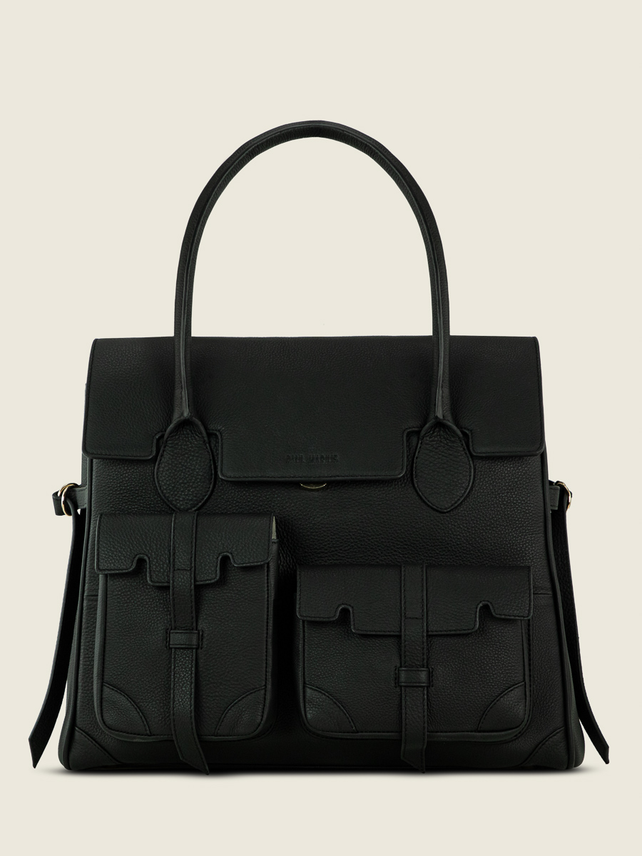 borsa-da-viaggio-james-nero-carbone-vista-frontale-W53 BM B-KH-b-kh