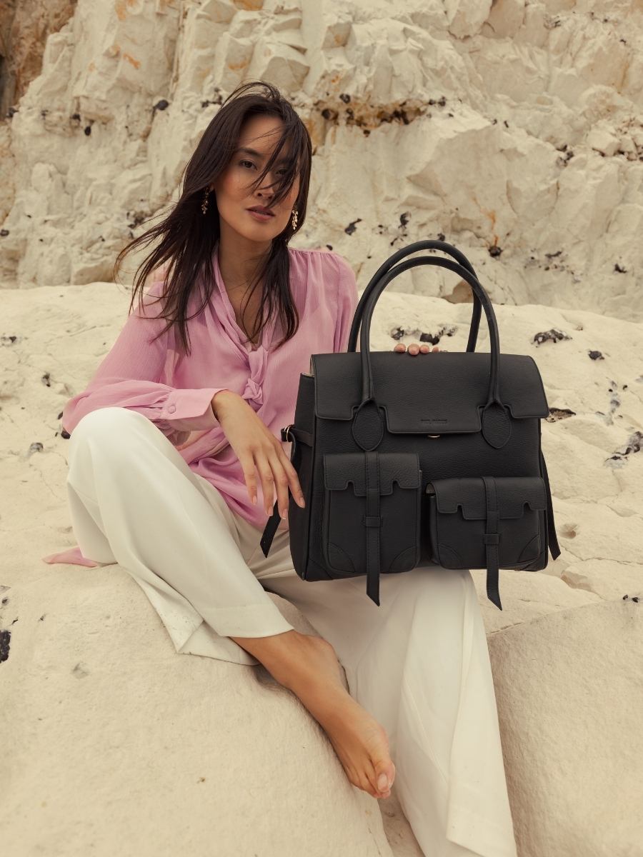 sac-voyage-James-noir-charbon-vue-portee-W53 BM B-KH