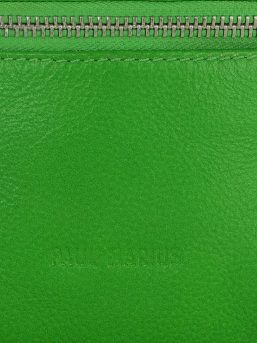 foto-vista-zoom-materiale-marsupio-in-pelle-verde-labanane-xs-neon-paul-marius-m503xs-ne-gr