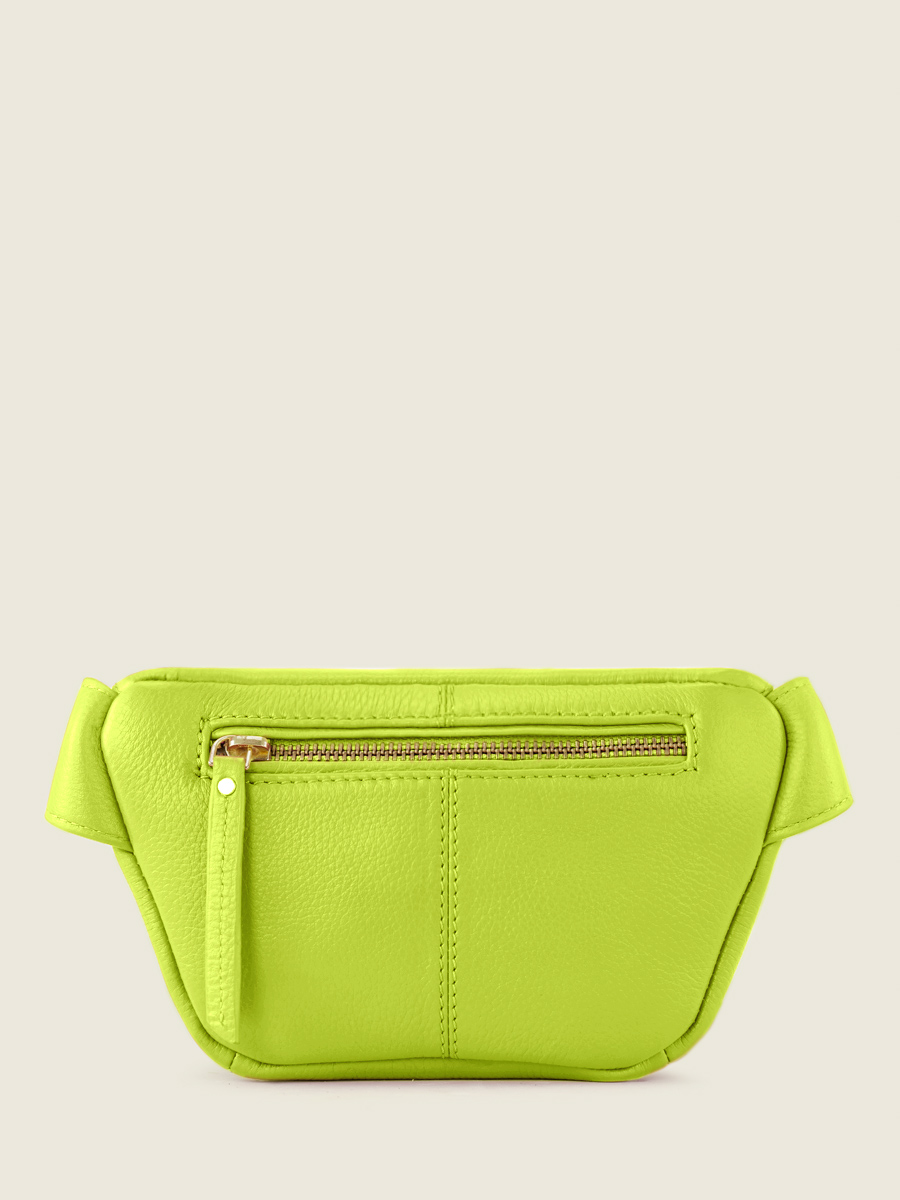 foto-vista-posteriore-mini-borsa-banana-in-pelle-verde-labanane-xs-sorbet-mela-paul-marius-m503xs-sb-lgr