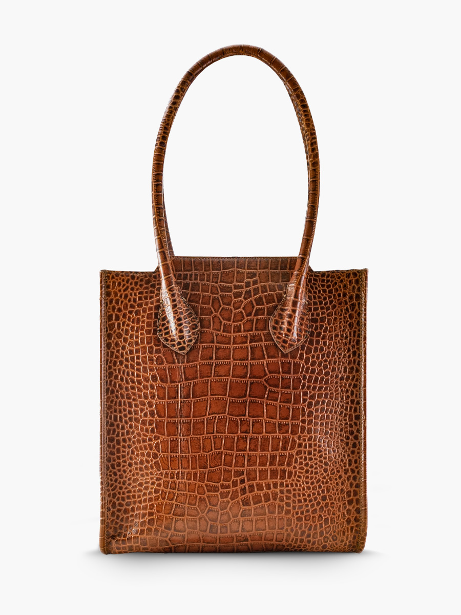 foto-vista-dietro-borsa-tessuta-cuoio-marrone-la-flaneuse-alligator-ambra-paul-marius-w13-a-l