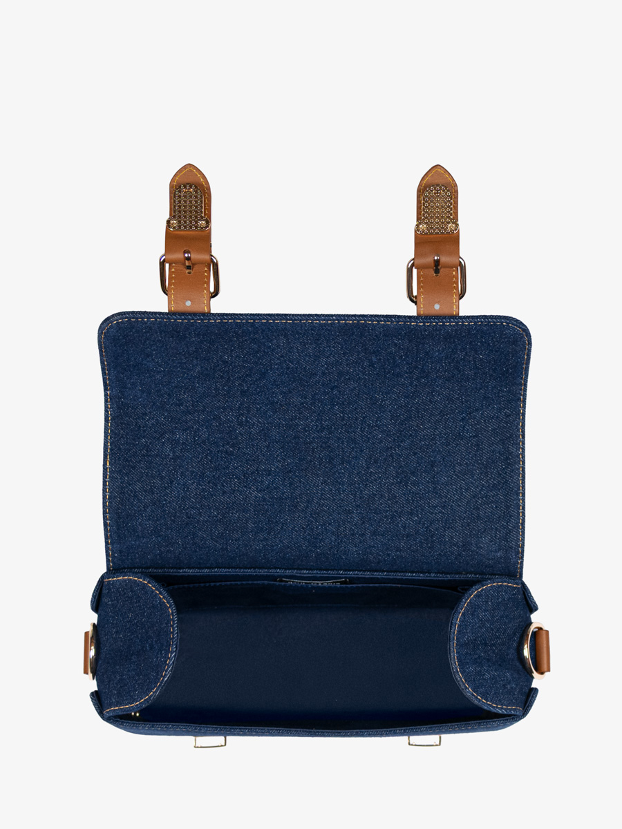 borsa-a-tracolla-in-pelle-jeans-blu-lartisane-n2-denim-grezzo-vista-interna-P102 DBLU-DENIM