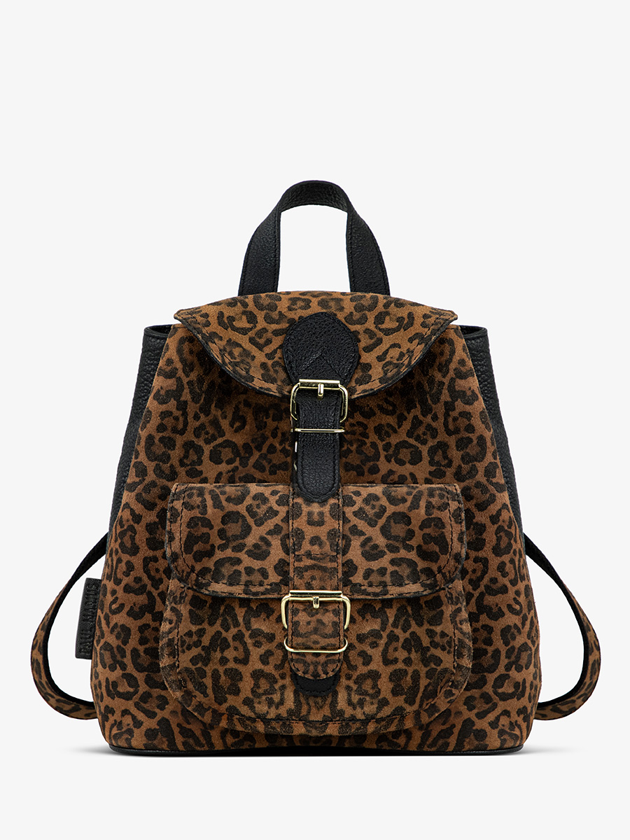 sac-a-dos-lebaroudeur-leopard-noir-vue-face-m40-lp-b