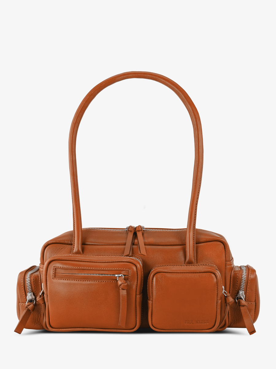 borsa-multitasking-in-pelle-marrone-lebasset-90s-cognac-vista-frontale-w56-co