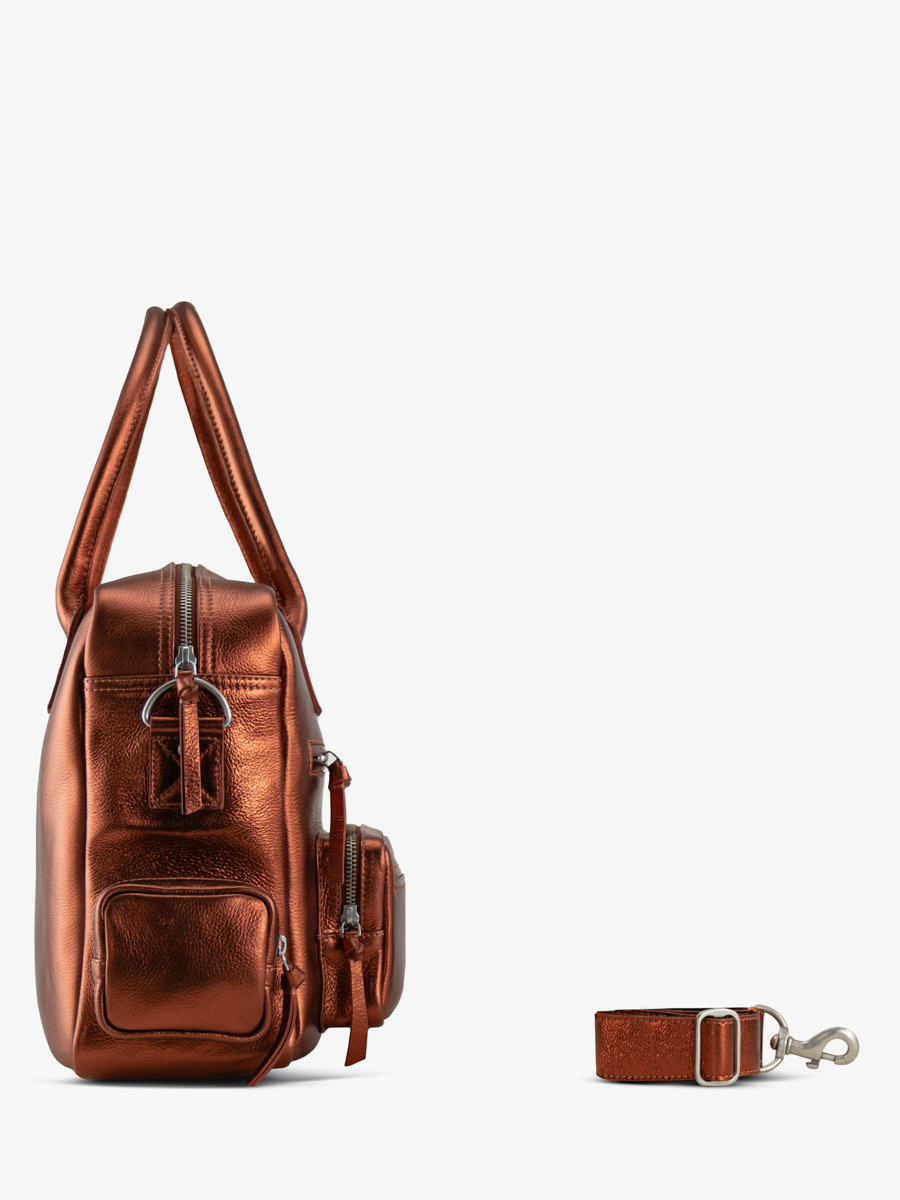 portadocumenti-multitasche-rame-metallizzato-ledandy-90s-ginger-vista-laterale-w204-m-o