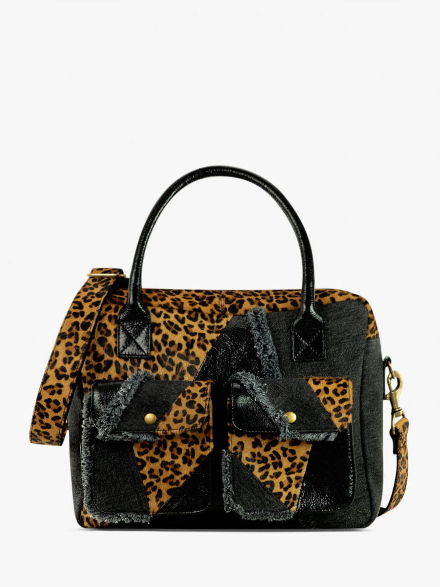 foto-vista-laterale-borsa-mano-in-pelle-nera-leopardata-ledandy-chimere-denim-nera-paul-marius-w04-ch-b-denim