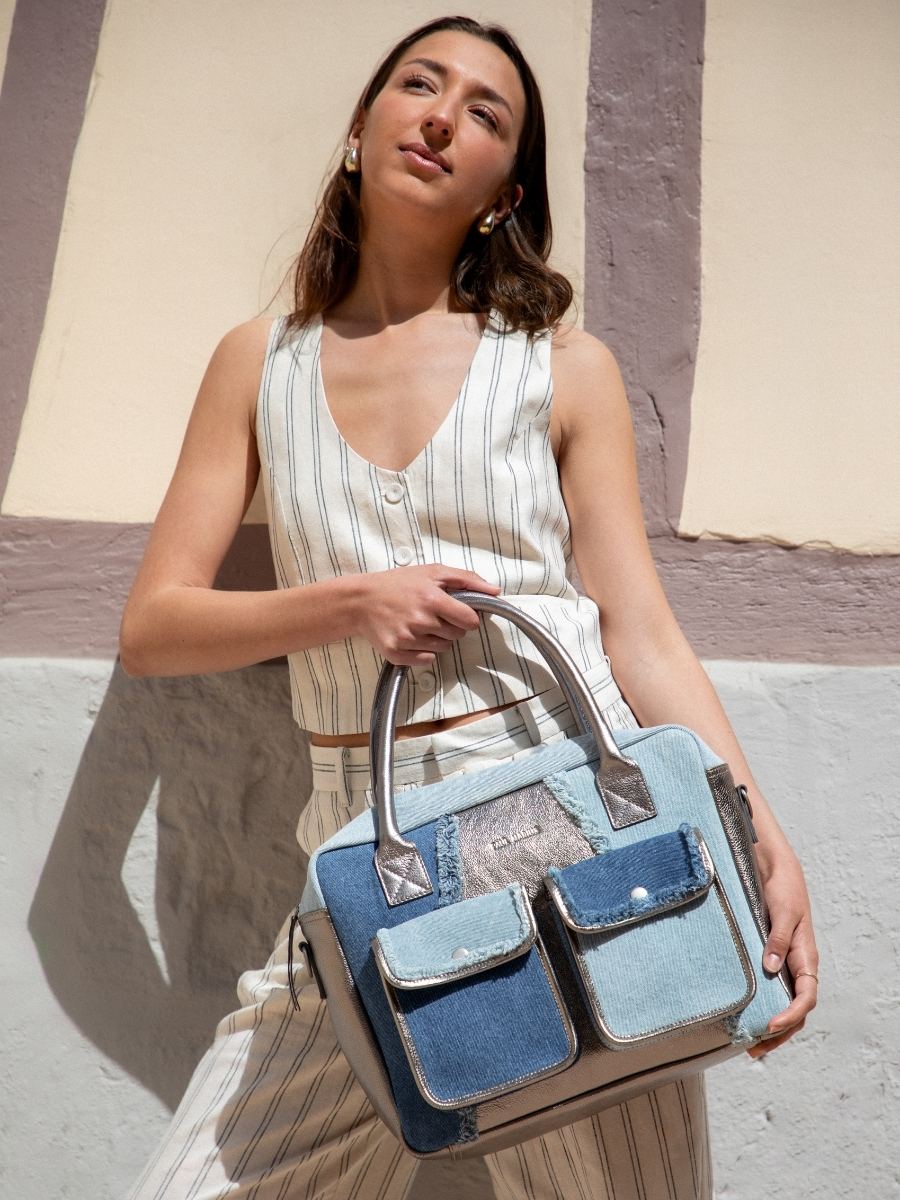 foto-vista-frontale-borsa-a-tramonto-in-denim-argento-donna-ledandy-denim-acier-paul-marius-w04-gm-denim
