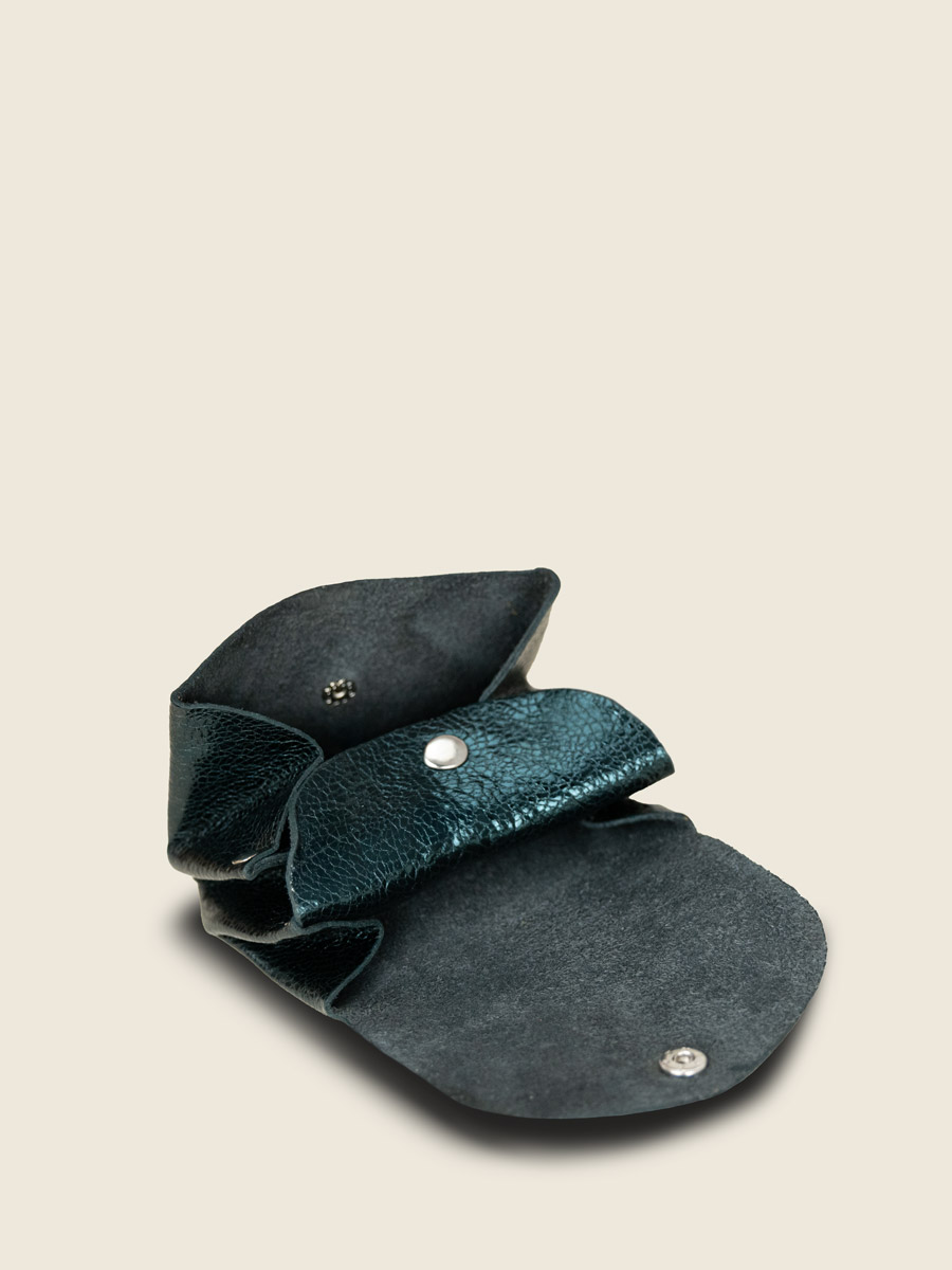 pochette verde scintillante Legustave M mezzanotte vista interna CLPM M grande