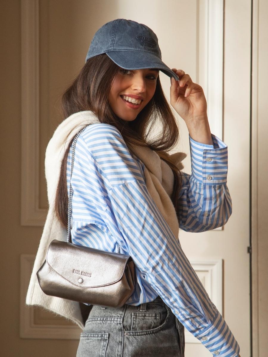 mini-borsa-a-mano-argento-legustave-pochette-acciaio-vista-lato-clpl-gm