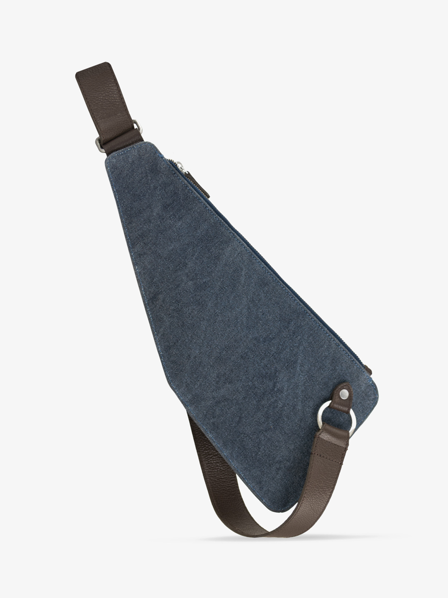 borsa-a-tracolla-in-pelle-marrone-blu-LeHolster-cacao-tela-blu-vista-posteriore-w62-odbr-bluc