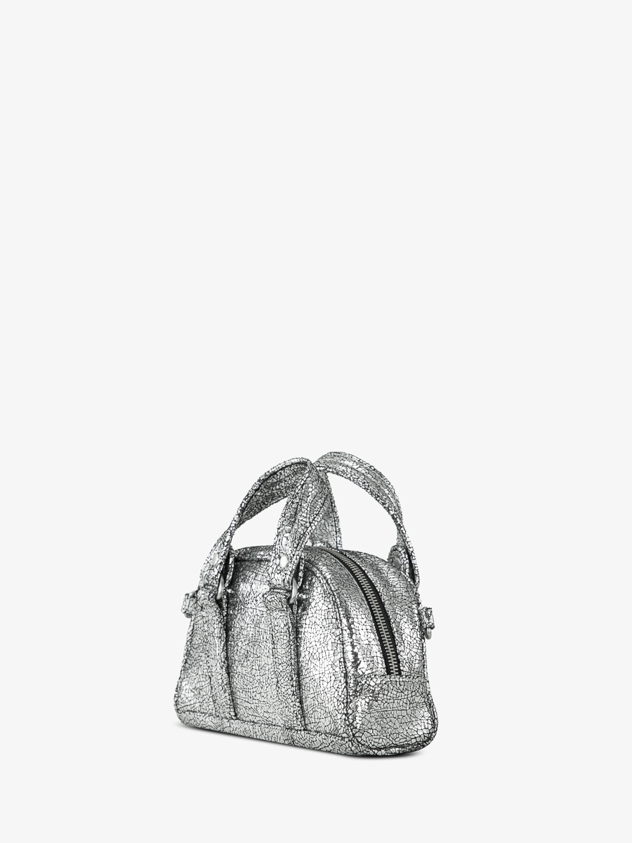 borsa-a-mano-lemini-bowling-specchio-argento-vista-laterale-w45xs-mir