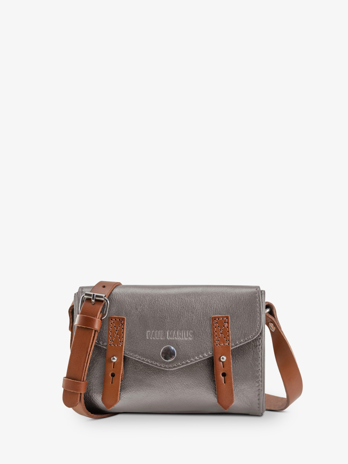 foto-vista-frontale-borsa-a-tramonto-in-pelle-argento-lindispensable-acciaio-paul-marius-w08-gm